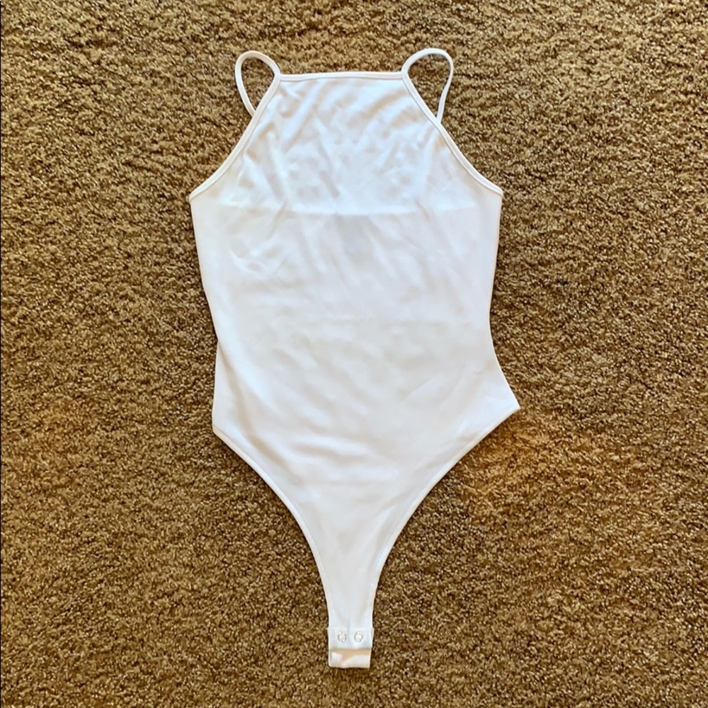 Forever 21 White halter top bodysuit